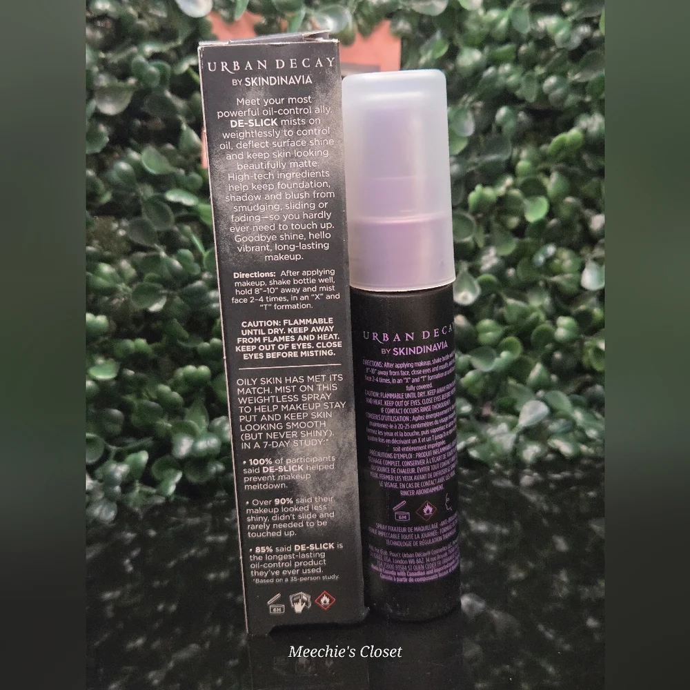 Urban Decay De-Slick Setting Spray Travel NIB RARE